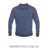  Светр-поло чоловічий LE GUTTI 25-4142-02 темно-синій