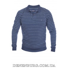  Светр-поло чоловічий LE GUTTI 25-4142-02 темно-синій