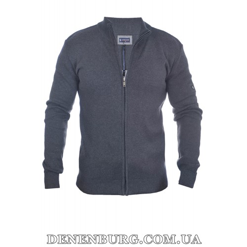  Кофта чоловіча LE GUTTI 25-873-70 темно-сіра