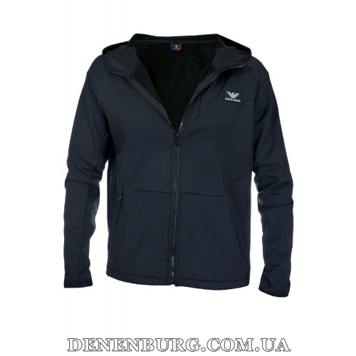  Костюм спортивний чоловічий утеплений ARMANI 25-ZZK56401-1 чорний