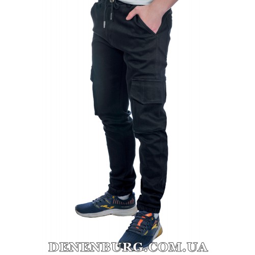 Джинси чоловічі утеплені CAPTAIN 25-19080 чорні