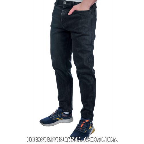 Джинси чоловічі утеплені DENIM 25-6552 темно-сірі