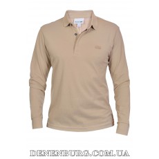  Лонгслів-поло чоловічий LACOSTE 25-688 бежевий