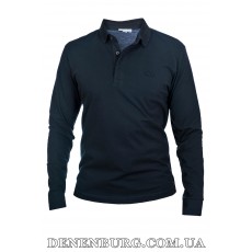  Лонгслів-поло чоловічий LACOSTE 25-688 темно-синій