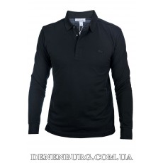  Лонгслів-поло чоловічий LACOSTE 25-688 чорний