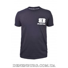 Футболка чоловіча BALENCIAGA 25-25Y-09504 темно-синя