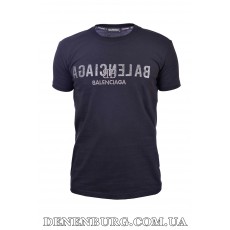 Футболка чоловіча BALENCIAGA 25-25Y-09510 темно-синя