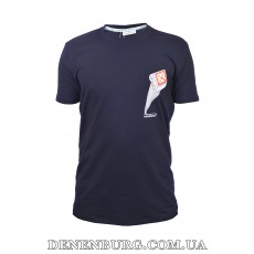 Футболка чоловіча CASABLANCA 25-25Y-08402 темно-синя