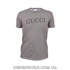 Футболка чоловіча GUCCI 25-25Y-09430 сіра