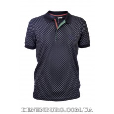  Футболка-поло чоловіча GUCCI 25-STR-034 (25-STR-532) темно-синя