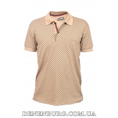 Футболка-поло чоловіча GUCCI 25-STR-034 кава з молоком