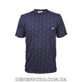 Футболка чоловіча LACOSTE 25-489 темно-синя