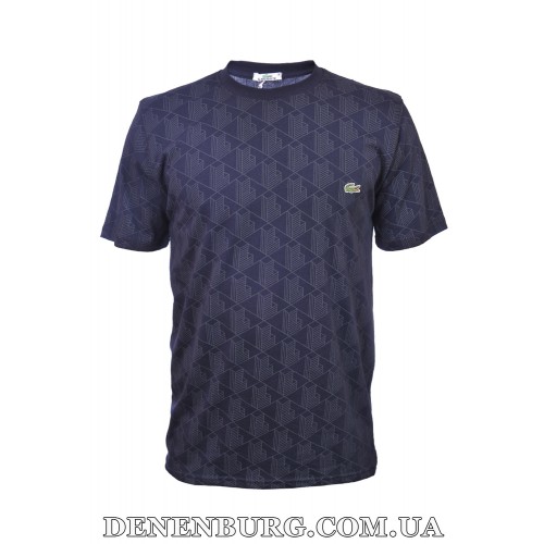 Футболка чоловіча LACOSTE 25-489 темно-синя