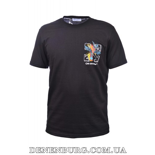 Футболка чоловіча OFF-WHITE 25-F501 чорна