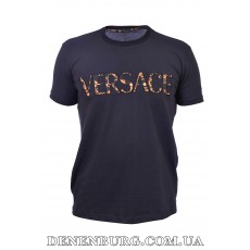 Футболка чоловіча VERSACE 25-25Y-02001 темно-синя