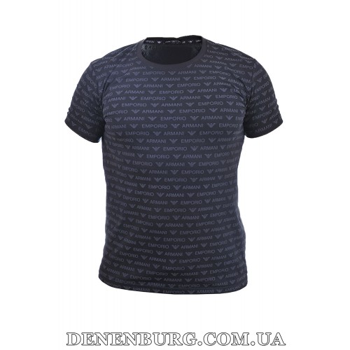 Футболка чоловіча ARMANI 25-25Y-5018 темно-синя Футболка чоловіча ARMANI 25-25Y-5018 темно-синя