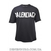  Футболка чоловіча BALENCIAGA oversize 25-OVR4004 чорна