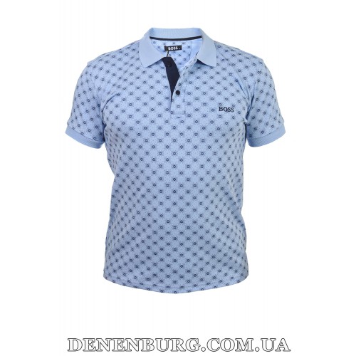Футболка-поло чоловіча HUGO BOSS 25-STR-071-1 блакитна