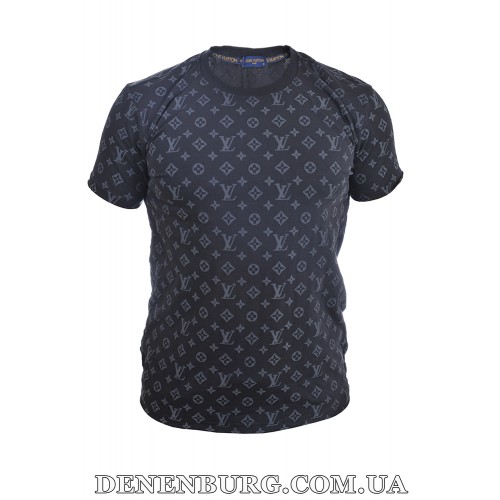  Футболка чоловіча LOUIS VUITTON 25-25Y-07024 темно-синя