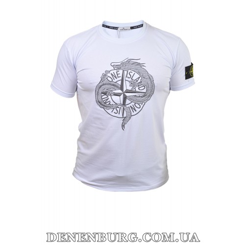  Футболка чоловіча STONE ISLAND 25-25Y-09721 біла