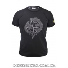  Футболка чоловіча STONE ISLAND 25-25Y-09721 чорна