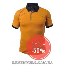  Футболка-поло чоловіча LE GUTTI 25-1546-24 жовта