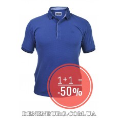  Футболка-поло чоловіча LE GUTTI 25-1875-15 індиго