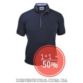  Футболка-поло чоловіча LE GUTTI 25-1875-17 темно-синя