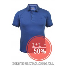  Футболка-поло чоловіча LE GUTTI 25-1880-15 індиго
