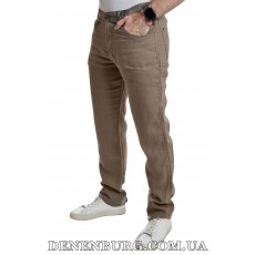 Брюки чоловічі лляні LE GUTTI 25-8037-04 хакі