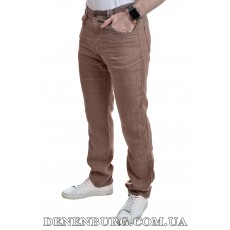 Брюки чоловічі лляні LE GUTTI 25-8037-05 кава з молоком