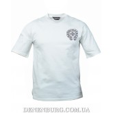  Футболка чоловіча CHROME HEARTS oversize 26-CH202 біла