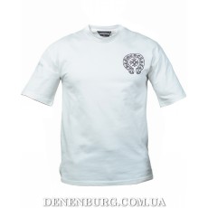  Футболка чоловіча CHROME HEARTS oversize 26-CH202 біла