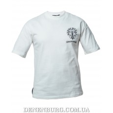  Футболка чоловіча CHROME HEARTS oversize 26-CH203 біла