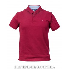  Футболка-поло чоловіча TOMMY HILFIGER 26-1388-16 бордова