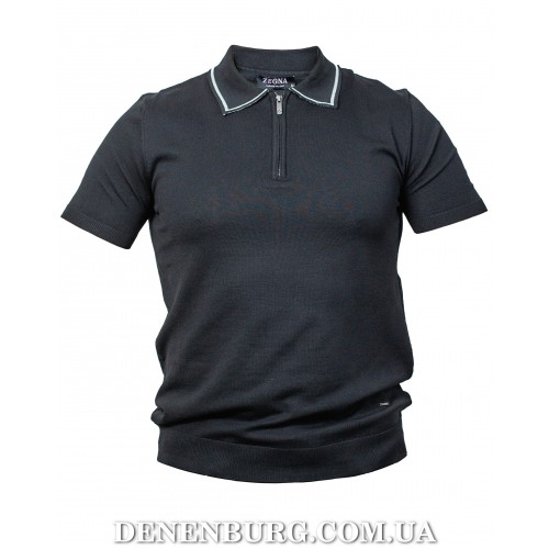  Футболка-поло чоловіча ERMENEGILDO ZEGNA 26-25MY012-14 чорна