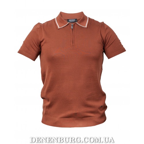  Футболка-поло чоловіча ERMENEGILDO ZEGNA 26-25MY012-B196 руда