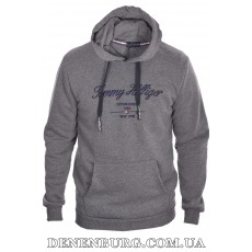 Худі чоловіче TOMMY HILFIGER 24-24K-6006 темно-сіре Худі чоловіче TOMMY HILFIGER 24-24K-6006 темно-сіре