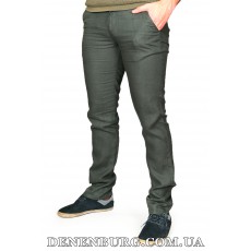 Брюки чоловічі лляні MUZZO 21-MZ077.L.KETEN темно-зелені
