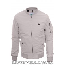 Куртка-вітровка чоловіча LACOSTE 22-1188 світло-сіра