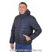 Куртка чоловіча єврозіма LINKEVOGUE 23-2367 темно-синя