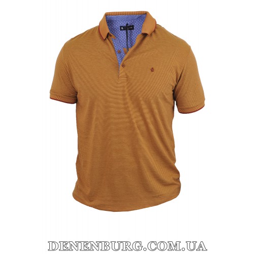 Футболка-поло чоловіча LE GUTTI 23-1565-19 гірчична