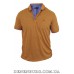 Футболка-поло чоловіча LE GUTTI 23-1565-19 гірчична