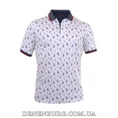 Футболка-поло чоловіча LE GUTTI 23-1524-06 біла