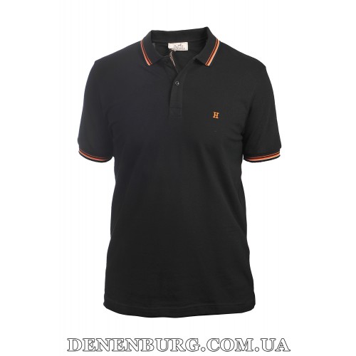 Футболка-поло чоловіча HERMES 24-4215196 чорна
