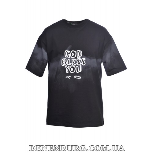 Костюм літній чоловічий MAKSIM oversize 24-8034 чорний